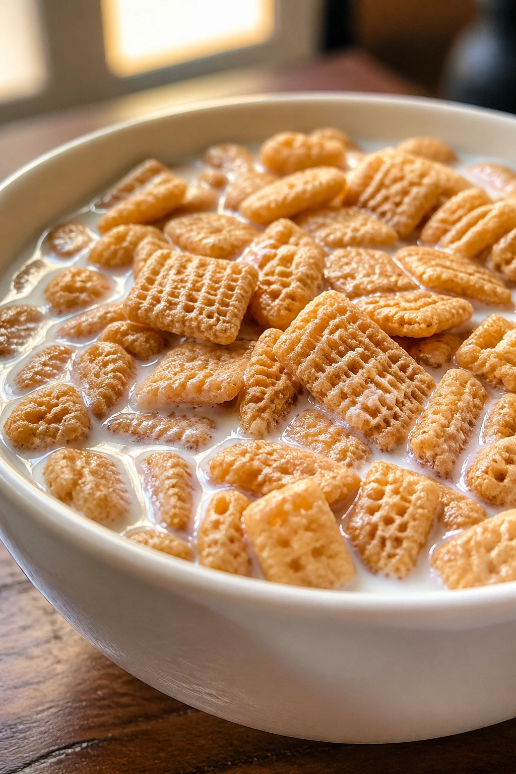 Bowl of cereal with milk