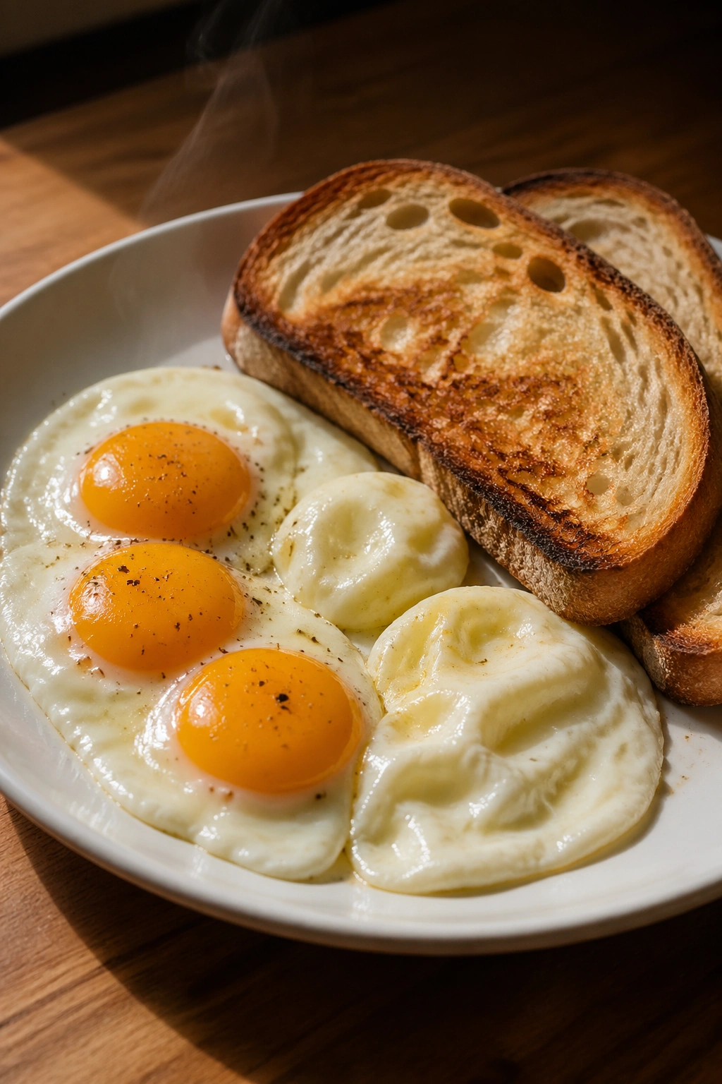 Eggs and sourdough toast as post-workout meal