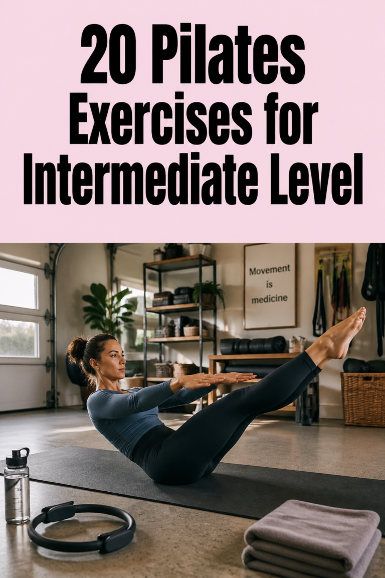 20 Pilates Exercises for Intermediate Levels