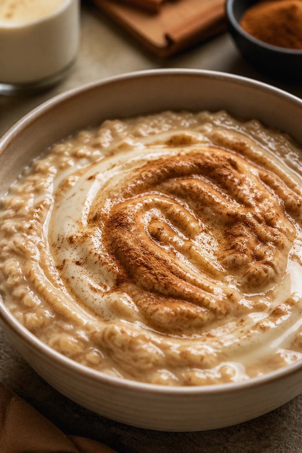 Oatmeal with whey and cinnamon as a flexible fueling meal