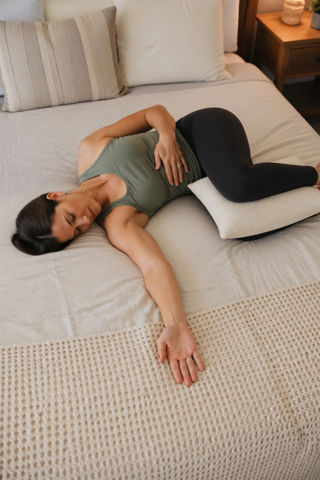 Open Book thoracic rotation in side-lying position