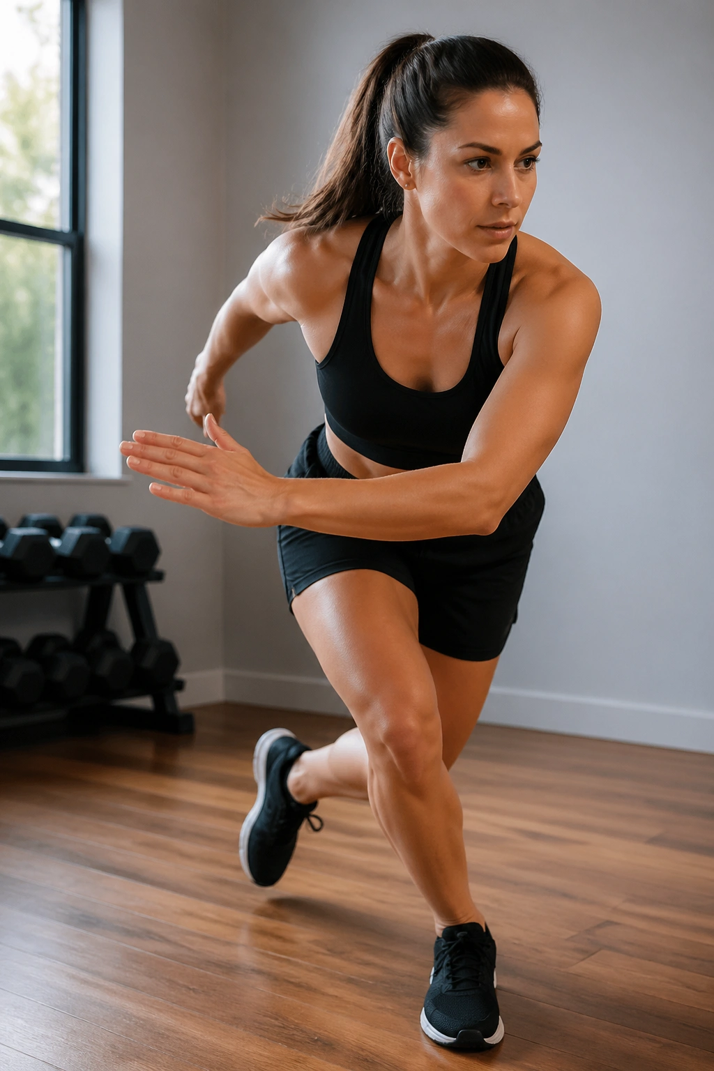 Skater move capturing lateral glide and hip stability