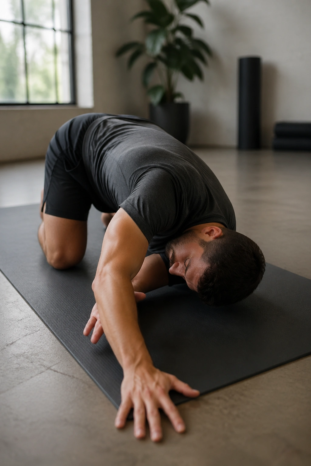 Thread-the-Needle Shoulder Rotation: upper back and shoulder opening with breath.
