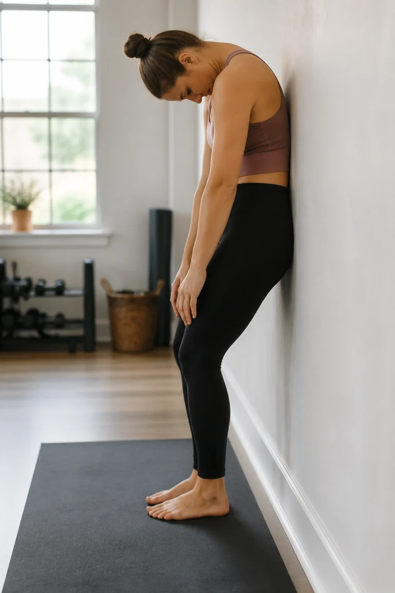 28 Wall Pilates Exercises for a Free Chart