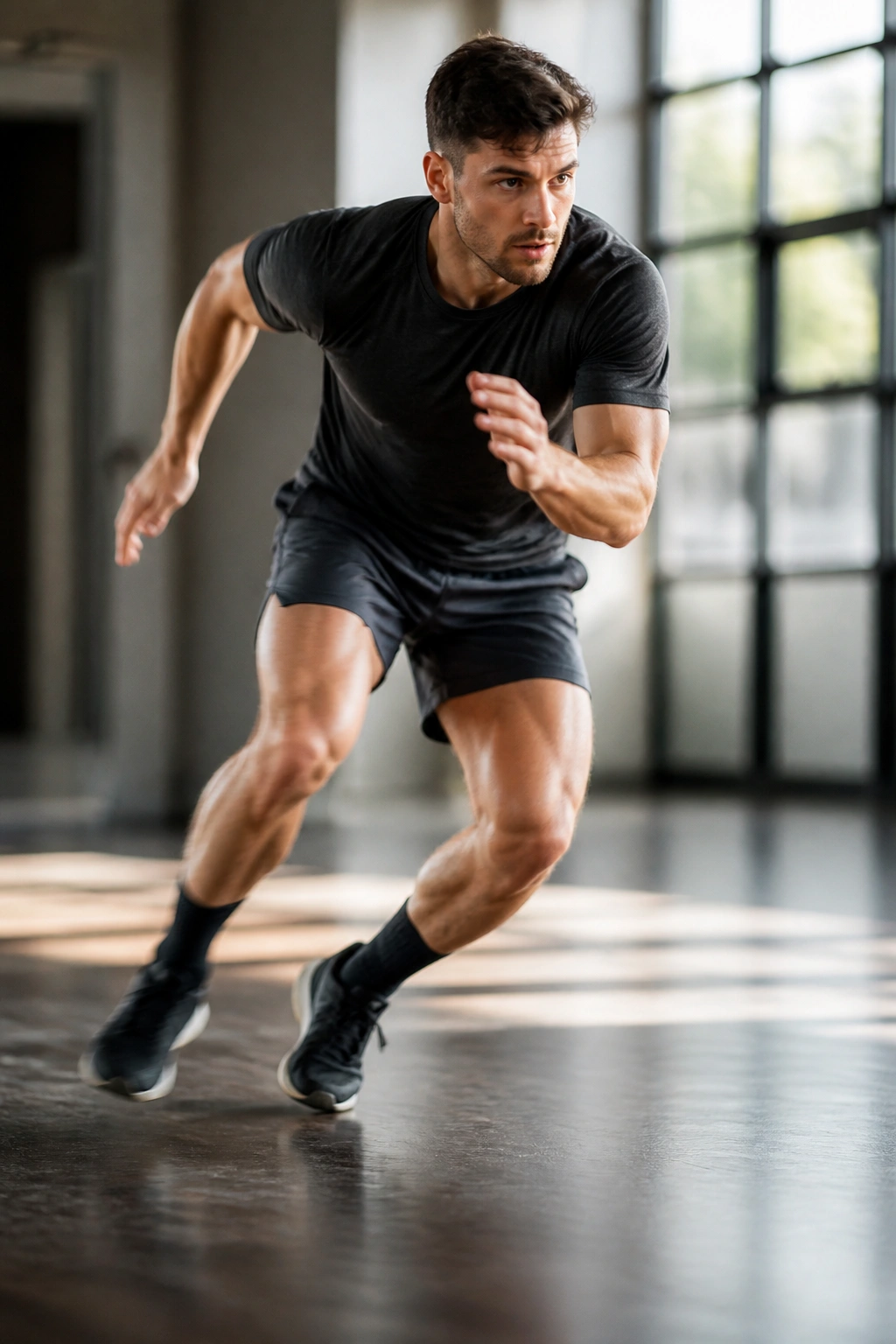 Athlete performing agility drills to reset speed and coordination