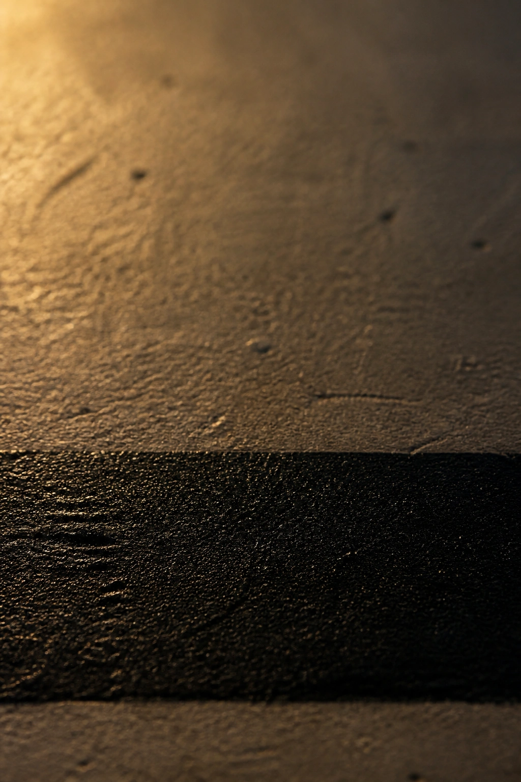 Close-up of a bold bottom horizontal line on a dark textured surface