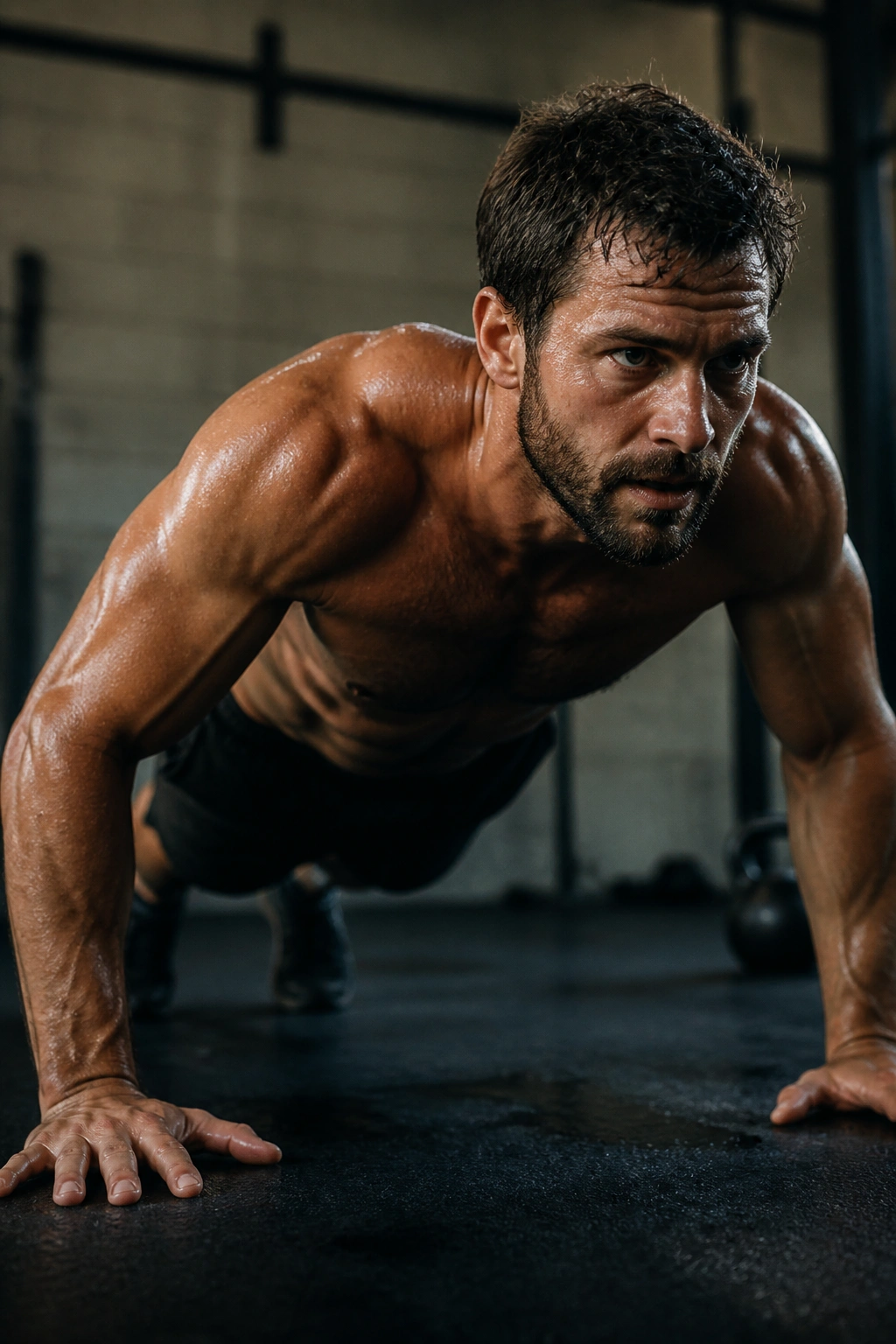 Athlete performing burpees during a death-by reps HIIT protocol