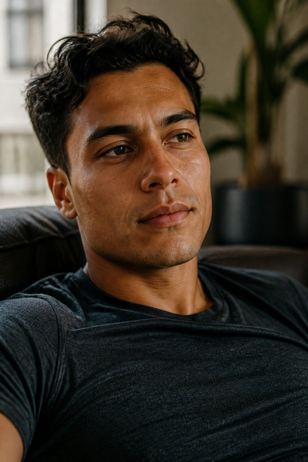 Person relaxed and energized after rest days
