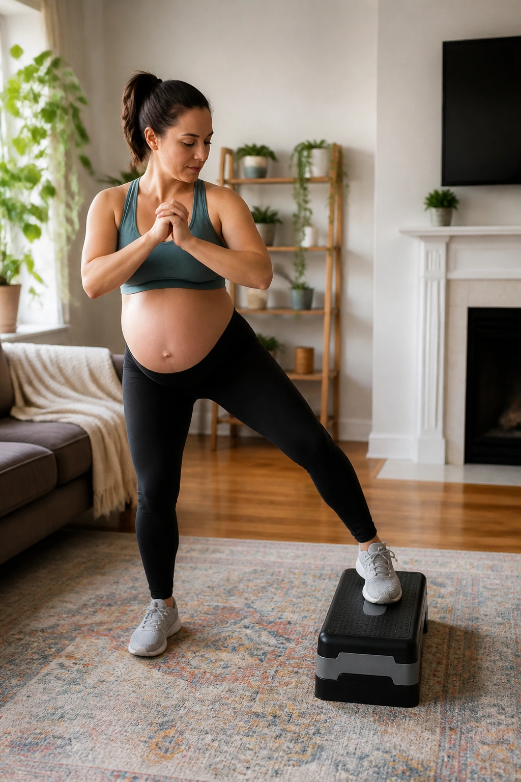 Lateral step down with controlled descent