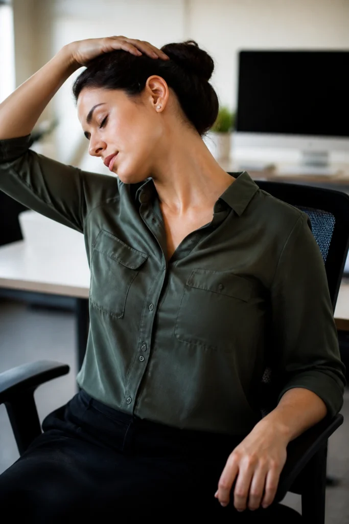 20 Office Yoga Poses You Can Do at a Desk