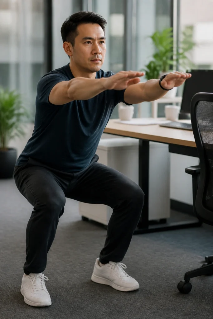 20 Workouts You Can Do at Work or the Office