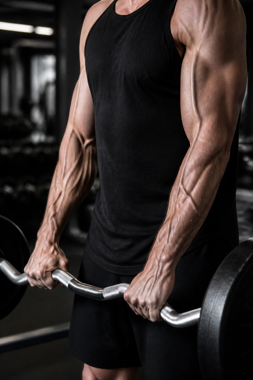 Forearm with reverse curl on EZ bar
