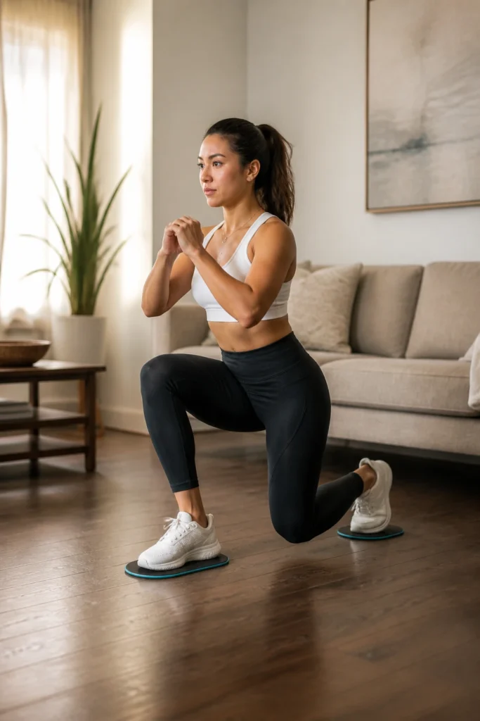 25 Slider Exercises You Can Do at Home