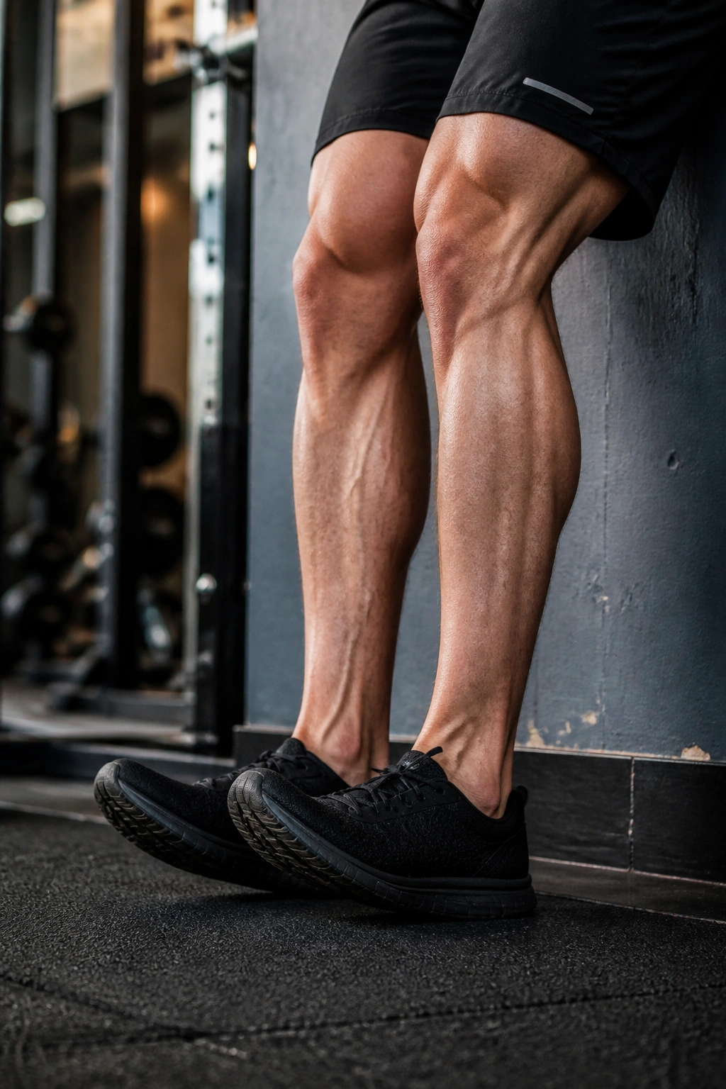 Tibialis raises with toes toward shins against a wall