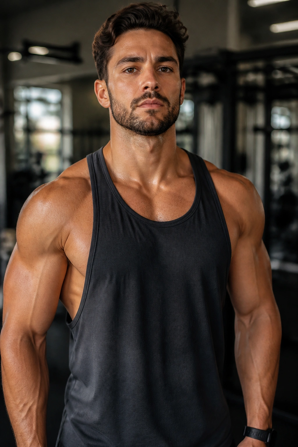 Athlete in gym representing consistency and training split