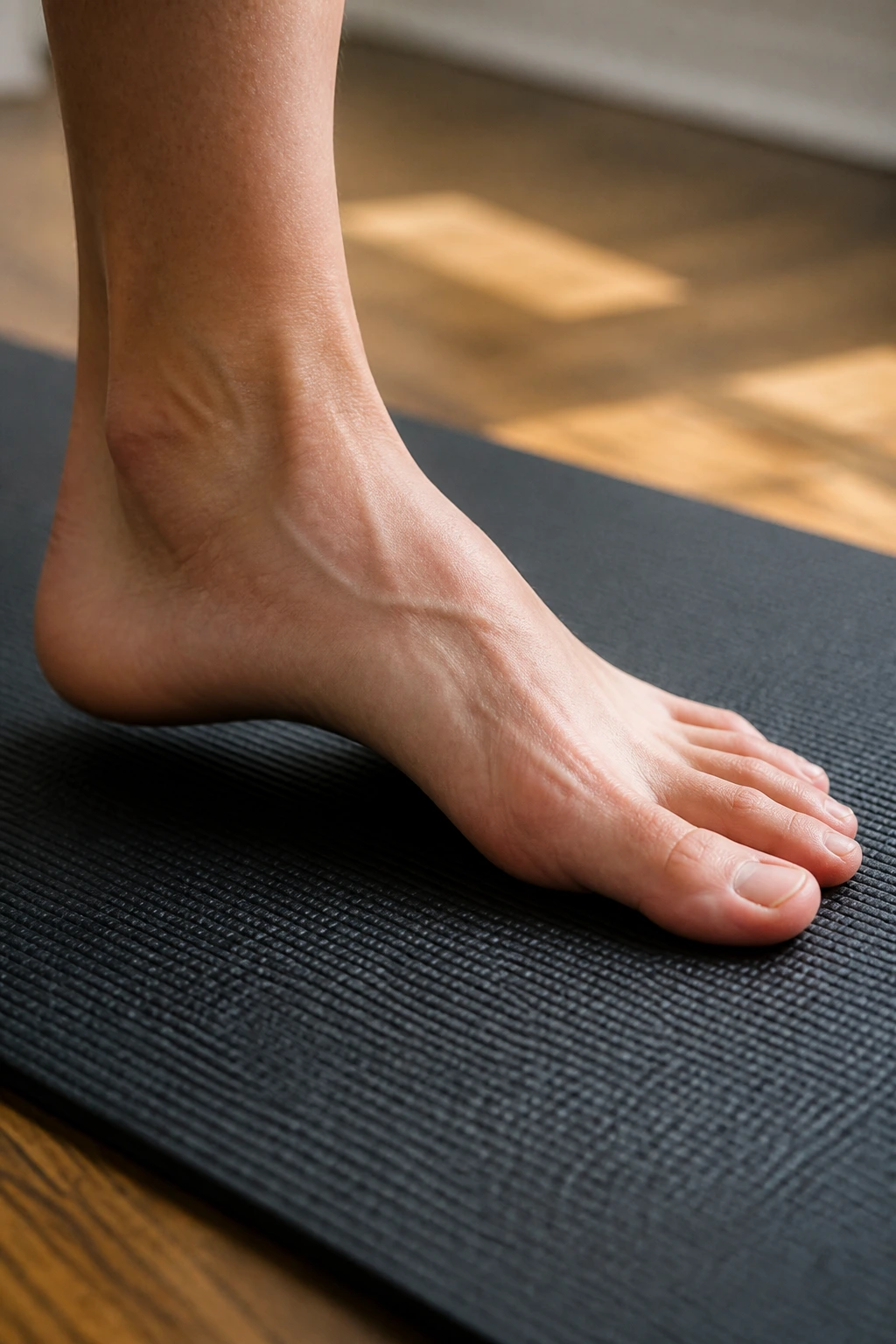 Foot performing short-foot hold with arch activation